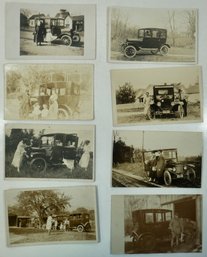 #58 Lot Of 8 Ford Model T's RPPC, Colored Postcards & Photos