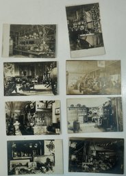 #71 Lot Of 8 House Interior's RPPC, Colored Postcards & Photos