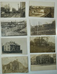 #102 Lot Of 8 Misc Mass Places  RPPC, Colored Postcards & Photos