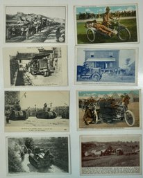 #109 Lot Of 8 Military RPPC, Colored Postcards & Photos