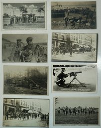#113 Lot Of 8 Military RPPC, Colored Postcards & Photos