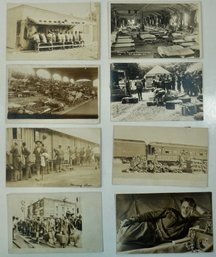 #126 Lot Of 8 Military RPPC, Colored Postcards & Photos