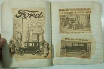 #130 1925 Scrap Book Of Clippings