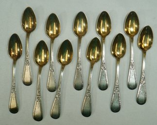 411- Bigelow Kennard Set Of 11 Sterling Demitasse Spoons - 4.68 Troy Oz