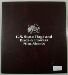 #7 US State Flags, Birds & Flowers Mint Sheets