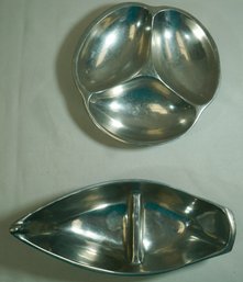 432 Lot Of 2 - Mariposa, Nambe 1967  Serving Dishes