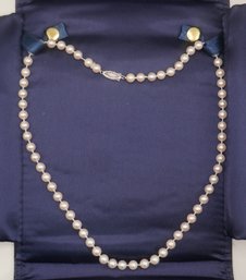 363-strand Of Pearls W/ 14k Clasp From De Scenza 18'