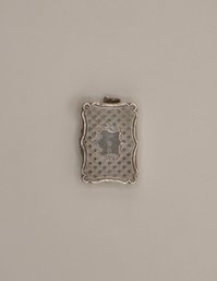 375- Antique Sterling Silver Vinaigrette Perfume Box Pendant- 17.3 Grams