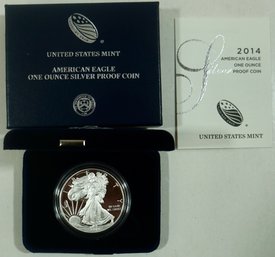 #35 2014 US Mint American Eagle One Ounce Silver Proof Coin