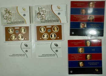 #46 Lot Of Presidential $1 Coin Uncirculated & Proof Sets