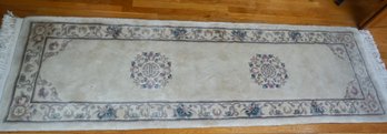 (Upper Level) Floral Asian Wool Runner