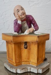 (Upper Level) Card Player Figurine 7 X 7