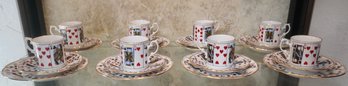 (Upper Level) Service For 8 Elizabethan/Staffordshire Cut For Coffee 3 Pc Setting