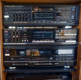 (Upper Level) Lot Of 7 Fisher Stereo Equipment