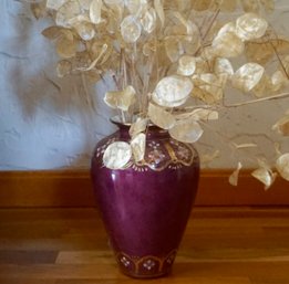 (Upper Level) Gold & Mauve Vase 10'T