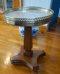 (Upper Level) Marble Top Plant Stand 13 1/2W X 18'T