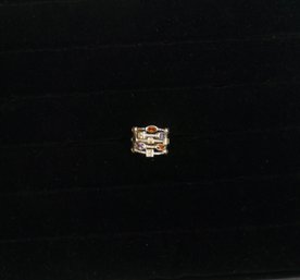 #47 Sterling Multi Stone Ring Size 7 1/2'