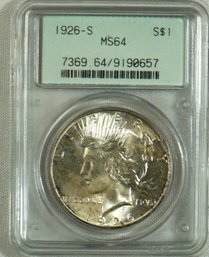 B27 1926 S MS64 Silver Dollar