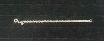 #62 Sterling & 14KT Gold Strand Rope Bracelet Size 8'