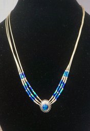 #63 Lapis Zuli Necklace Size 16'