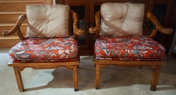 LR Pair Of Asian Influence Side Chairs