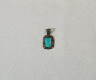 #81 Turquoise & Sterling Pendant