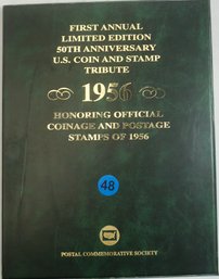 B48 First Annual Limited Edition 50th Anniversary US Coin And Stamp Tribute 1956
