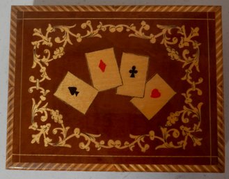 #202 Italian Marquetry Inlaid Cigarette Box