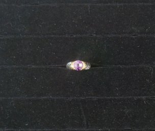 #111 Purple Stone Fashion Ring Size 7 3/4