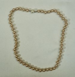 #130 Hand Knotted 20' Pearl Necklace
