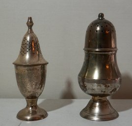 #212 2 Silverplate  Sugar Shakers