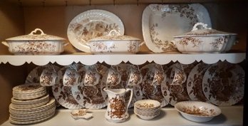 #236 Lot Of 58 Pieces Of Charlotte Staffordshire China