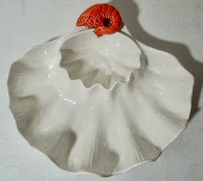 #238 Shell Shrimp Dish Pottery