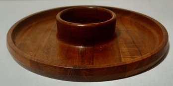 #255 Dansk Teak Appetizer Serving Tray