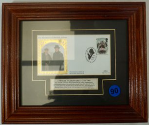 B90 Framed The Adventures Of Sherlock Holmes First Day Cover