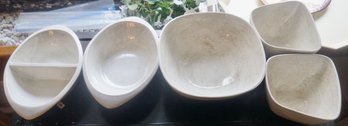 #271 Lot Of 5 Mid Century Ceramic Serving Bowls