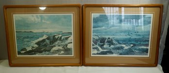 Pair Of Framed / Matted Hunting Prints 21 X 17