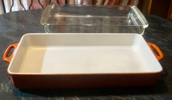 #278 Lot Of 2 Copco /pyrex Lasagna Pans