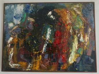 #313 Abstract Painting Signed Tellis