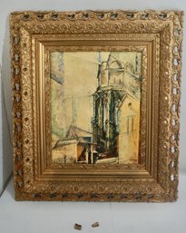 #318 Gold Gesso Framed Print