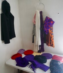 #326  Lot Of Scarves & Hats