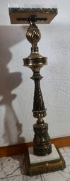 #330 Brass/Marble Pedestal 11'W X 40'T