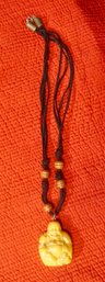 #347 Bakelite Buddah 2' Necklace