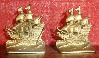 #356 Pair Of Ship Bookends