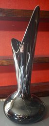 #358 Mid Century Pottery Vase Signed