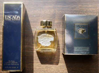 #363 Men's Lalique Pour Homme & Escada Bath Gel