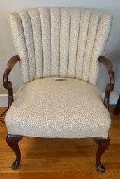 Den Mahogany Chair Arm /queen Anne Legs 2ft W