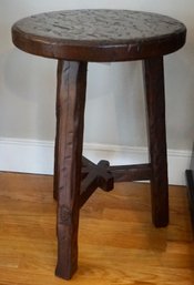 Den Rustic Wooden Plant Stool/stand
