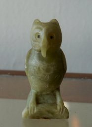 #9 Jadeite / Carved Stone Owl 2'