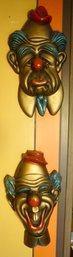 #413 Pair Of Chalkware Clowns